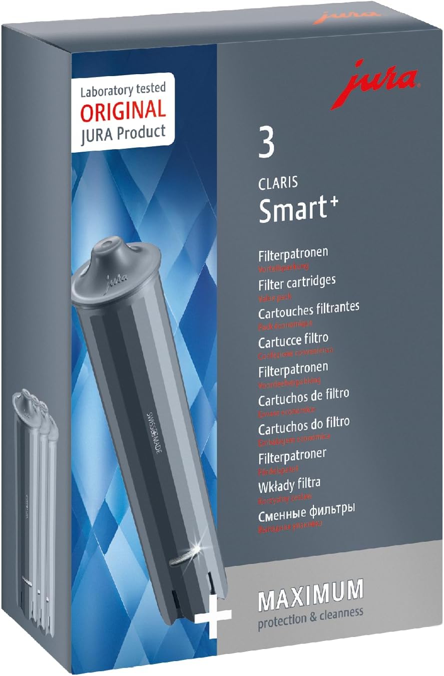 JURA Claris Smart+ Water Filter Cartridge with Automatic Detection 3 Pack